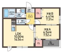 レガリア西町の間取り画像