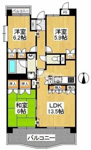 インペリアル花小金井の間取り画像