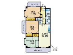 コンフォート香椎東の間取り画像