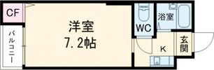 ミドゥスジ堺Ⅰの間取り画像