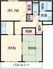 プラムマンションの間取り画像