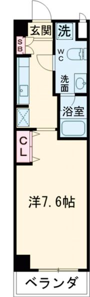 エイムオーエス島崎町マンションの間取り画像