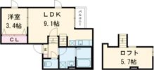 ポラリス大牟田2の間取り画像