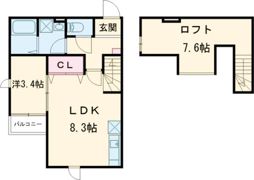 ポラリス大牟田2の間取り画像