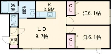 milkの間取り画像