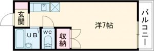 プチシャトー王塚の間取り画像