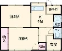 笠縫町貸家の間取り画像