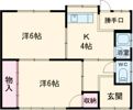 笠縫町貸家の間取り画像