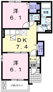 ナーシサス ガーデンの間取り画像