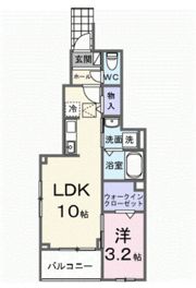 ヒカルサ川越南古谷ウェストの間取り画像