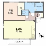 ハイツシービーⅠの間取り画像