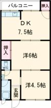 パールハイツの間取り画像