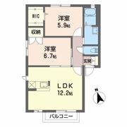 セントフォーレス Fの間取り画像