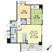 ライオンズマンション米ケ袋二丁目の間取り画像