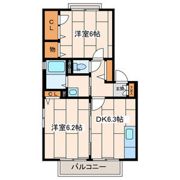 クレールⅡの間取り画像