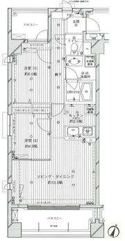 コスモリード西馬込の間取り画像
