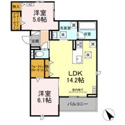 D-avance前田町二丁目の間取り画像