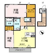 ラディアント B棟の間取り画像