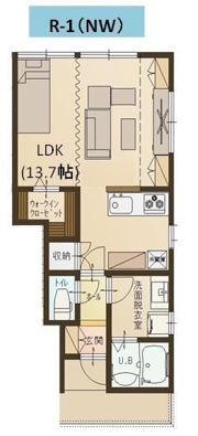 ユーソニアン・長倉の間取り画像