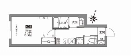 FABRIC中井の間取り画像