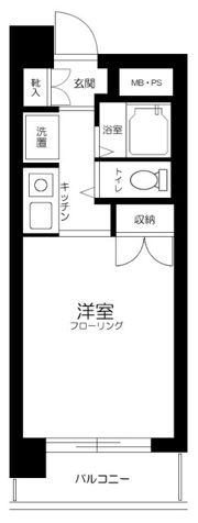 スカイコート戸越銀座の間取り画像