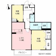 シャーメゾンJ・K A棟の間取り画像