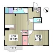 マロニエハイツⅠの間取り画像