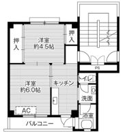 ビレッジハウス立江2号棟の間取り画像