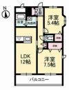 グランディール A棟の間取り画像