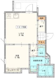 La Kasa 野中町の間取り画像