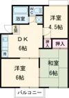 サンハイツ横岡の間取り画像