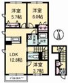シャーメゾンTown福山北 B棟の間取り画像