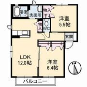 シャーメゾン津山 B棟の間取り画像
