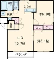 グランディア南星の間取り画像