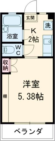 ヴィラ一の宮の間取り画像
