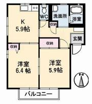 ロンクー A棟の間取り画像