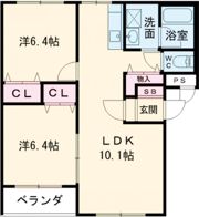 グランプラス南星Bの間取り画像
