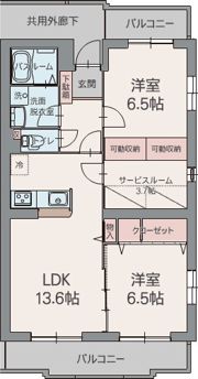 パラッツォ トガリーゼの間取り画像
