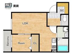 LFB APARTMENT国衙の間取り画像