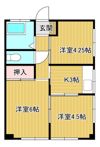 諸星アパートの間取り画像