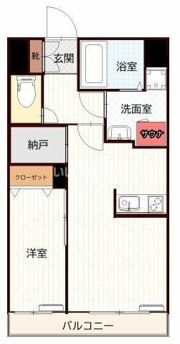 b’CASA KAWASAKIⅤの間取り画像