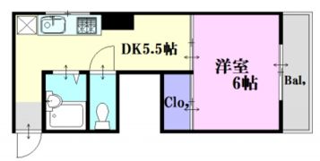 山﨑小町ビルの間取り画像