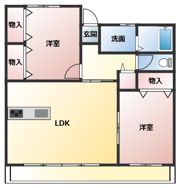 シャングリラ‐Gの間取り画像