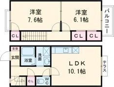 サンエイトの間取り画像
