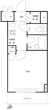 ルーブル中村橋弐番館の間取り画像
