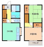 ハイツ峯の間取り画像
