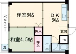 コーポ西村Ⅰの間取り画像