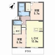 プレジール中島 A棟の間取り画像