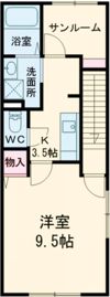 コージーコート大学前の間取り画像