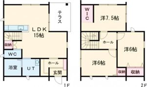 カシータ神楽岡 Bの間取り画像